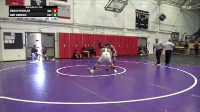 165 lbs Cons. Round 2 - Degan Morlan, Moorpark CCC vs Geo Abrego, East Los Angeles College