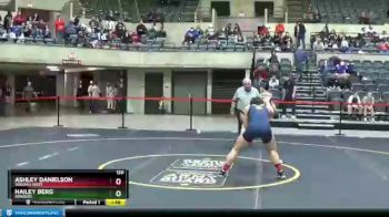 120 lbs Quarterfinal - Hailey Berg, Bonduel vs Ashley Danielson, Wausau West