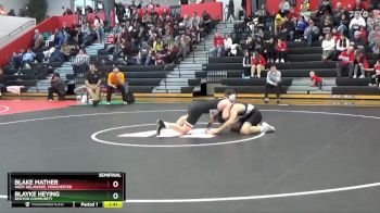 157 lbs Semifinal - Blayke Heying, Benton Community vs Blake Mather, West Delaware, Manchester