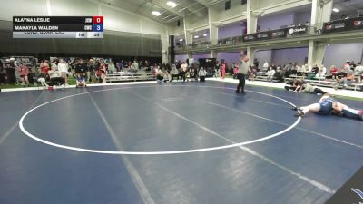 190 lbs Cons. Quarters - Alayna Leslie, Jackson County Wrestling vs Makayla Walden, Charger Wrestling Club