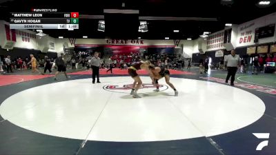 165 lbs Semifinal - Matthew Leon, Foothill (Santa Ana) vs Gavyn Hogan, Temecula Valley