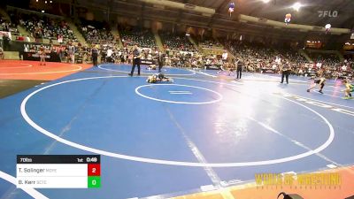 70 lbs Semifinal - Tobias Solinger, Moyer Elite vs Bowen Kerr, Scott City Takedown