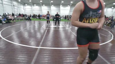 145 lbs Brylee Colwell, Arizona Black vs Nola Walker, North Carolina Blue