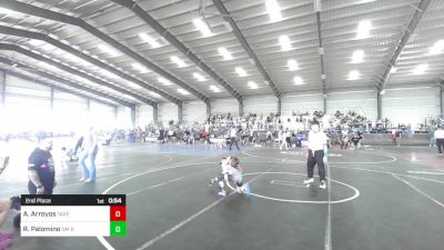66 lbs 2nd Place - Aaron Arroyos, Takedown Elite vs Romeo Palomino, Nm Beast