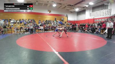 106 lbs Quarterfinal - Kylar Cox, Alvirne vs John Blocksidge, Salem