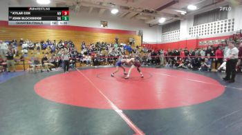 106 lbs Quarterfinal - Kylar Cox, Alvirne vs John Blocksidge, Salem