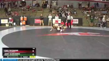 125 lbs Cons. Round 2 - Jerry Echevarria, American International vs Cody Fatzinger, Western Colorado