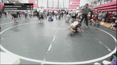 61 lbs Quarterfinal - Kingston Chambers, Standfast vs Eldon Boevers, Harrah Little League Wrestling