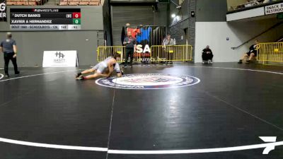 Schoolboys - 126 lbs Champ. Round 2 - Dutch Banks, Legacy Wrestling Center vs Xavier A Hernandez