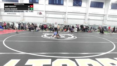 52.5-56.6 lbs Quarterfinal - Abby Bradley, MI vs Gianna Dunbar, OH