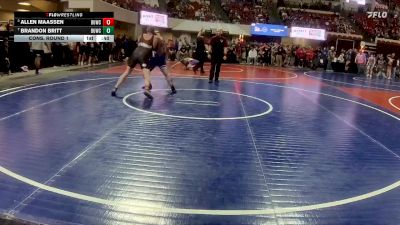 235 lbs Cons. Round 1 - Allen Maassen, ROUNDUP vs Brandon Britt, Terry Wrestling CLub