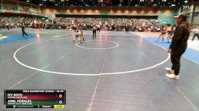 46-49 lbs Round 2 - Ariel Morales, Nevada Elite Wrestling vs Ivy Soito, Madera Grapplers