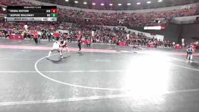 135 lbs Round 1 - Sophie Waloway, Wisconsin vs Reina Ristow, Neenah Youth Wrestling