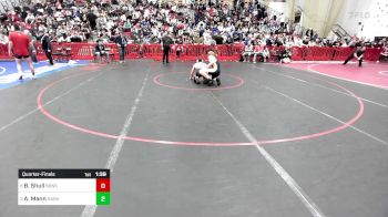 150 lbs Quarterfinal - Brandon Shull, Barnstable vs Anthony Mann, Hanover