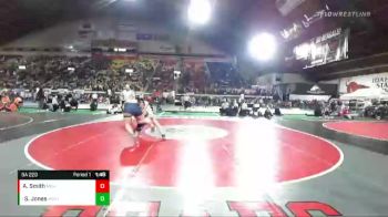 5A 220 lbs Quarterfinal - Shilo Jones, Mountain View vs Alexander Smith, Meridian