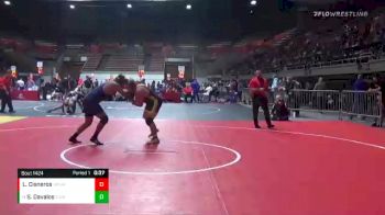 220 lbs Cons. Round 2 - Saul Davalos, Golden Valley (Bakersfield) High School Wrestling vs Lestat Cisneros, Ukiah High School Wrestling