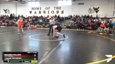 JV-20 lbs Round 1 - Tyrone McCarthy, Waukon vs Braxden Millizer, West Marshall