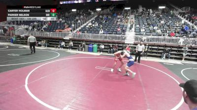 106 lbs Consolation - Carter Holman, Glenrock WC vs Parker Nelson, Riverton USAW