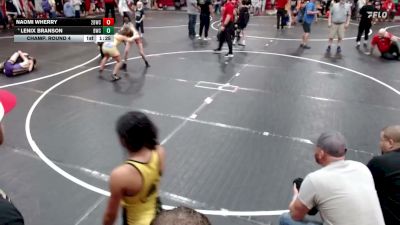 105 lbs Champ. Round 4 - Lenix Branson, Bonneville Wrestling Club vs Naomi Wherry, 208 Badgers Wrestling Club
