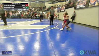 55 lbs Rr Rnd 2 - Genevieve Drain, Mustang Bronco Wrestling Club vs Summer Jones, Husky WC