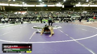 120 lbs Semifinal - Archy De La Rosa, Forest Grove vs Abraham Coronado, McQueen Nevada