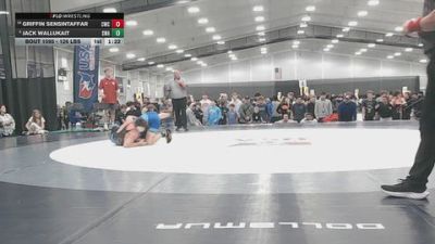 126 lbs Semis - Griffin Sensintaffar, Cowboy Wrestling Club vs Jack Wallukait, Sebolt Wrestling Academy