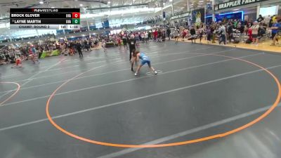 120 lbs Champ. Round 2 - Brock Glover, Unattached vs Layne Martin, Unattached