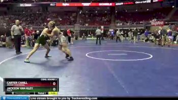 3 lbs Cons. Round 2 - Jackson Van Kley, Pella vs Carter Cahill, Ankeny Centennial