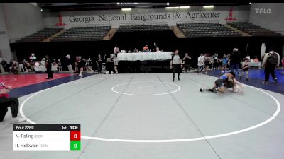 120 lbs Quarterfinal - Noah Poling, Georgia vs Isaiah McSwain, Teknique Wrestling