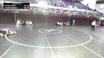 144 lbs Quarterfinal - Dylan Lawter, Belton-Honea Path vs Xavier Winfield, Keenan