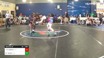 120 lbs Round Of 32 - Ethan Sellers, Storm vs Keyshaun Taylor, Leesburg Tropical Storm