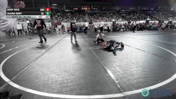 46 lbs 3rd Place - Rory Rice, Coweta Tiger Wrestling vs Alaina Bert, Del City Little League