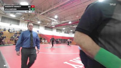 165 lbs 2nd Place - Samantha Bennett, Windham vs Ayla Saeturn, Bishop Guertin