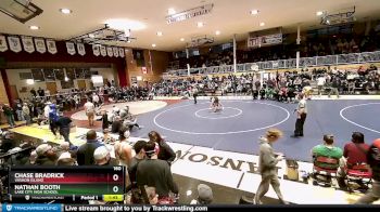 160 lbs Cons. Round 6 - Nathan Booth, Lake City High School vs Chase Bradrick, Vashon Island