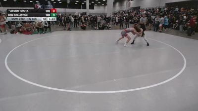 120 lbs Champ. Rd Of 64 - Ben Belliston, Timpanogos Wrestling vs Ayden Tokita, Team Idaho Wrestling Club