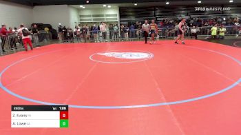 220 lbs Round Of 32 - Zachary Evans, PA vs Anthony Lowe, GA