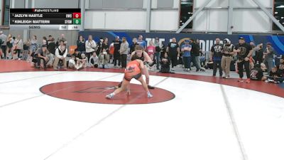 115 lbs Semis - Jazlyn Hartle, Outlaw Wrestling Club vs Kinleigh Mattern, Scrap Yard Garage Wrestling