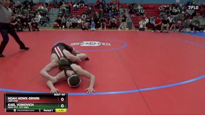 157 lbs Semifinal - Kael Voinovich, Iowa City, City High vs Noah Howk-Erwin, Linn-Mar