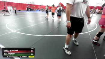 120 lbs Round 5 (6 Team) - Calli Lacktorin, Team Red vs Elia Nyquist, Team Yellow