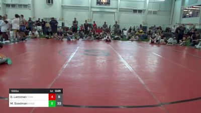 100 lbs Pools - Oliver Lamiman, Team Palmetto vs Madden Goodman, Woodshed