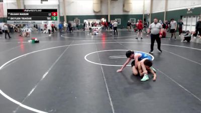 126 lbs Cons. Round 3 - Elijah Nasur, Lincoln Southeast vs Skylen Teague, Torrington Wrestling Club