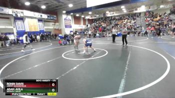 175 lbs Champ. Round 3 - Ronin Davis, Liberty (Bakersfield) vs Adam Avila, Brawley Union