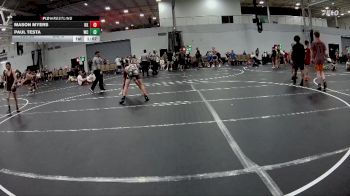 96 lbs Round 5 (6 Team) - Mason Myers, Kardiac Kidz vs Paul Testa, Wrecking Crew