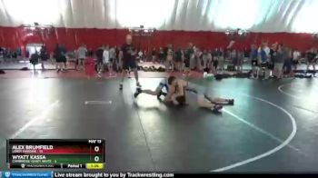 132 lbs Round 1 (4 Team) - Wyatt Kassa, Cambridge-Isanti White vs Alex Brumfield, LeRoy Maroon