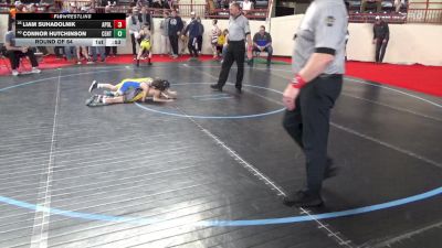 75_B lbs Round Of 64 - Liam Suhadolnik, Apollo Ridge vs Connor Hutchinson, Central Columbia