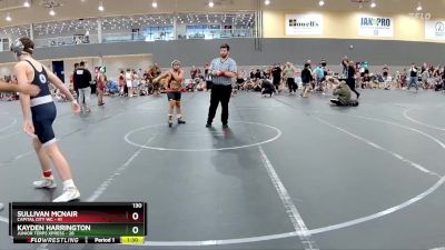 130 lbs Round 3 (6 Team) - Sullivan McNair, Capital City WC vs Kayden Harrington, Junior Terps Xpress