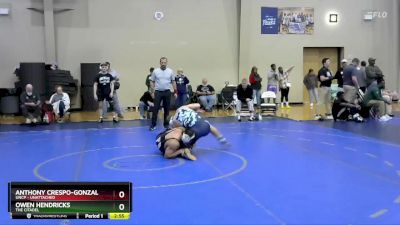 174 lbs Cons. Round 4 - Owen Hendricks, The Citadel vs Anthony Crespo-Gonzalez, UNCP - Unattached