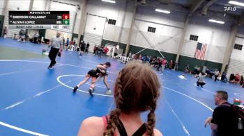 79-86 lbs 3rd Place Match - Aliyah Lopez, Warrior Wrestling Academy vs Emerson Callaway, 2TG