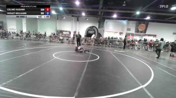 58 lbs Rr Rnd 2 - Celine Hashmi, Savage House WC vs Violet Williams, DUB Wrestling