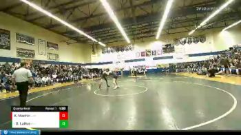 113 lbs Quarterfinal - Damon LaRue, Rainier vs Kanoa Machin, La Pine